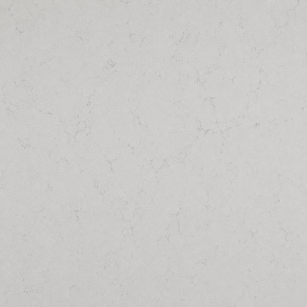 Light gray marble surface with subtle, thin veining patterns throughout the stone.